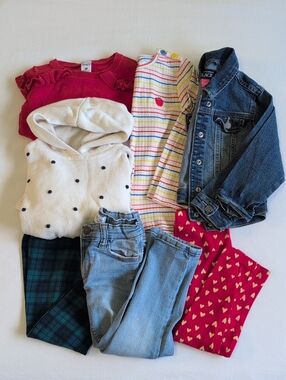 Baby Gap Carters Joe Fresh NWOT OshKosh Old Navy Girls Capsule Bundle Lot 7Pc 4T